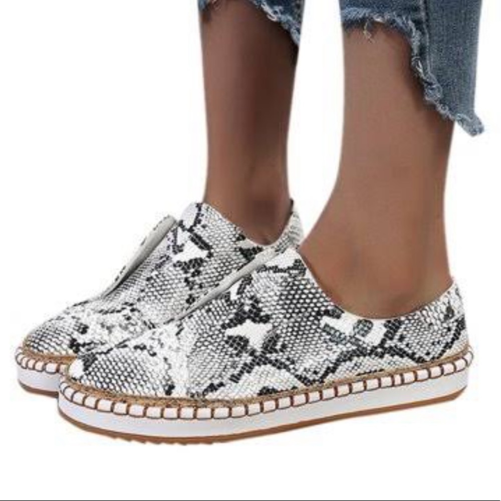 SESTO MEUCCI Snake Espadrilles Shoes Made in Spain